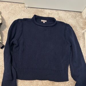 J. Crew Navy Women's Crew Neck Sweater
